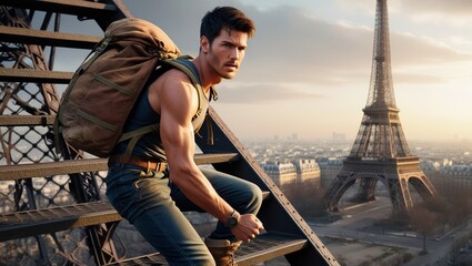 Man Climbs Eiffel Towel Evacuated