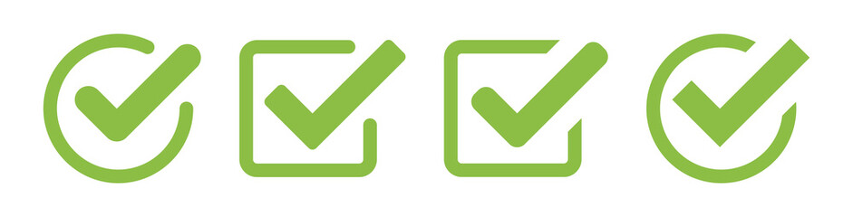 check box icon with correct, accept checkmark icons green tick box, check list circle frame - checkbox symbol sign. check mark box square frame © icons gate