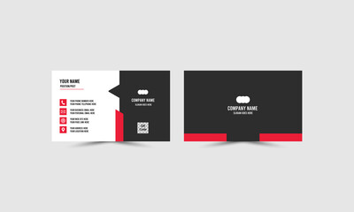 Modern professional Business Card template, minimalist design for Corporate Branding and Vector illustration print template.