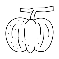 limetta sweet lemon line icon vector. limetta sweet lemon sign. isolated contour symbol black illustration