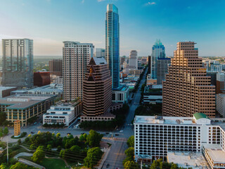 Downtown Austin city skyline, Texas, United States.