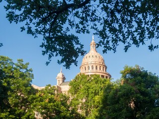 Fototapeta premium The Texas State Capitol building in Austin, Texas, United States.