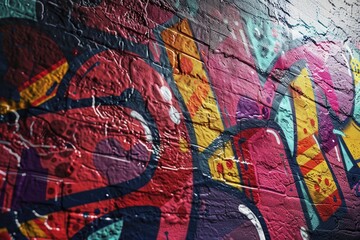Fototapeta premium Urban art and vandalism on a concrete wall