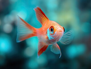 fish isolated on abstract background