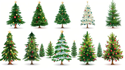 Christmas Tree in Different Cultures: Depictions of Christmas trees in various cultural settings or styles, Christmas tree, with copy space