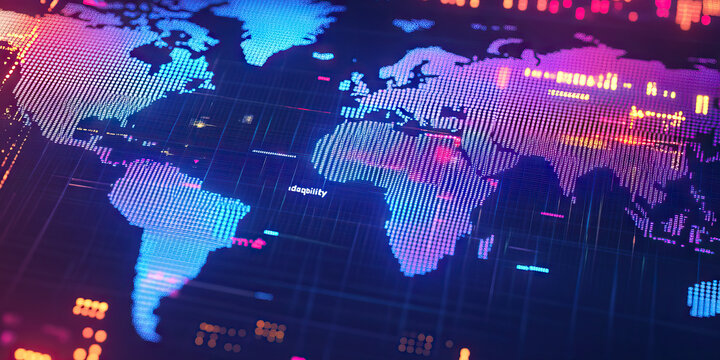 Evolving Markets: A world map with digital screens shows "adaptability" as businesses shift with the times