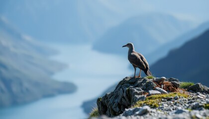 Bird on a Mountain Top.