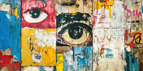 Forgotten Uprising: Graffiti-covered walls, paint peeling from the tags of forgotten revolutionaries