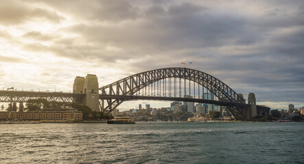 Sydney Harbour Bridge, at Twilight
