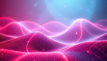 Fototapeta premium Abstract Pink and Blue Wave Background.