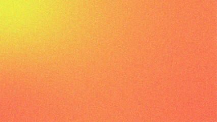 Abstract grainy gradient texture orange yellow background banner poster card wallpaper website header design copy space.