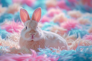 A Fluffy Dream in Pastel Hues