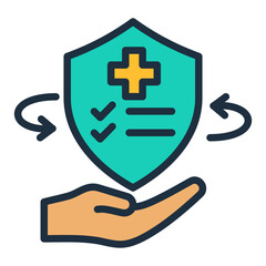 Fototapeta premium Injury Prevention Icon