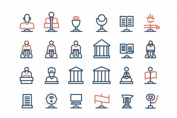 A set of diverse icons representing various individuals