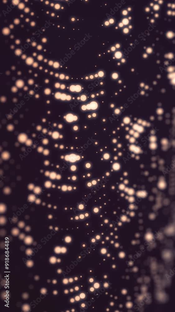 Poster abstract background with shining bokeh sparkles. smooth animation looped. bubbles blisters gas parti