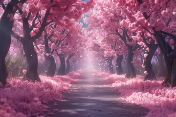 A Path Through a Sakura Dream