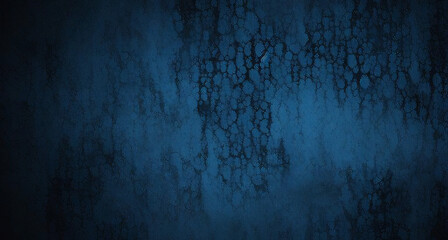 Fototapeta premium Abstract grunge dark navy background, textured. Blank blue texture surface background, dark corners, abstract architecture material.Beautiful abstract grungy blue stucco wall background