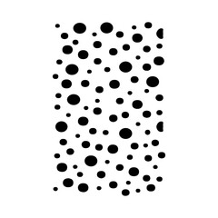 Dots circles clip art design on plain white transparent isolated background for card, shirt, hoodie, sweatshirt, apparel, tag, mug, icon, poster or badge