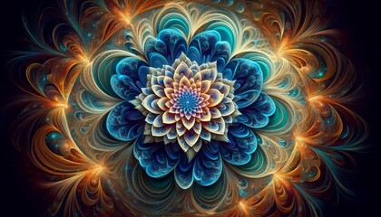 Fototapeta premium Luminous Abstract Blossom