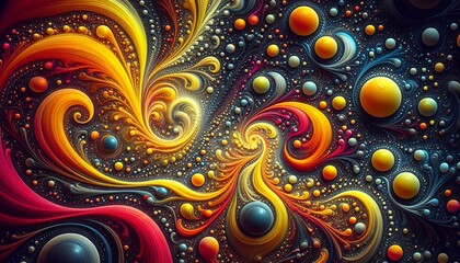 Radiant Fractal Bloom