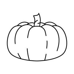 pumpkin holiday line icon vector. pumpkin holiday sign. isolated contour symbol black illustration