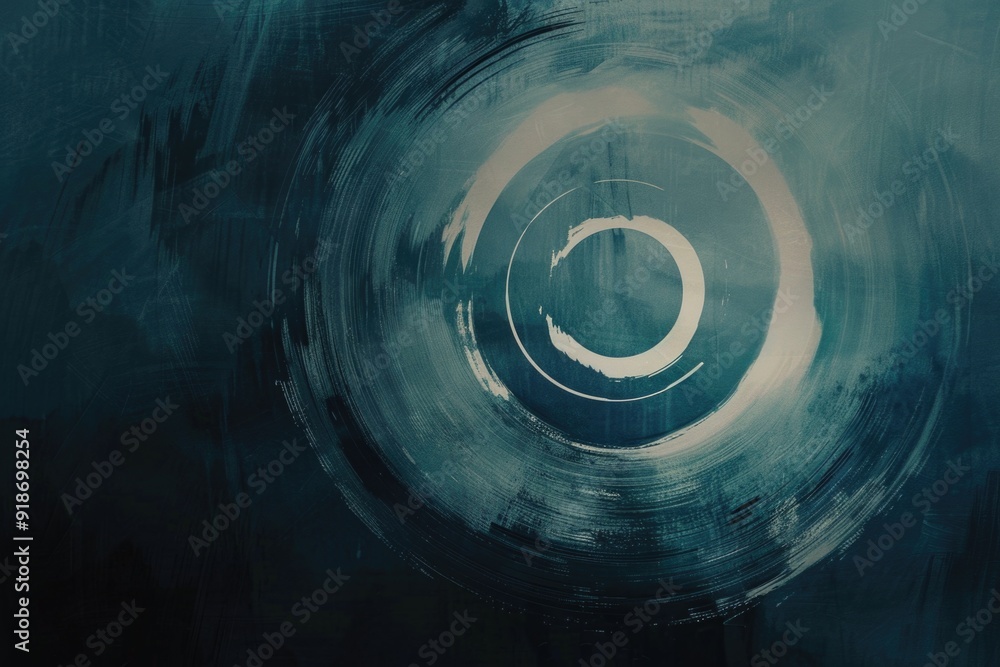 Poster a simple design featuring a circle with the letter c inside