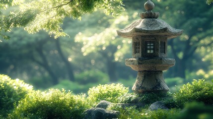 Serene Beauty in Japanese Ink: Abstract Surreal Mountains and Flowing Water