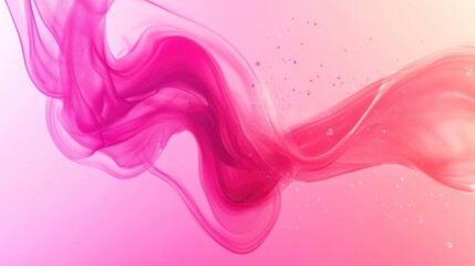 Abstract pink wave with silver glitter and subtle shimmer