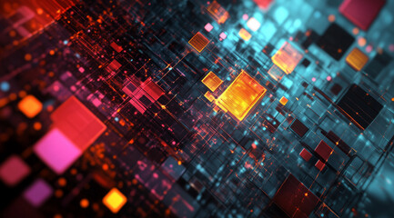 Interlocking Squares and Connected Cohesion in a Modern Layout Design