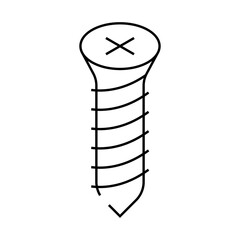 bolt metal assembly line icon vector. bolt metal assembly sign. isolated contour symbol black illustration