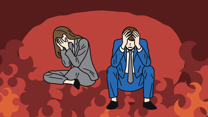 ショックなビジネスパーソン_炎上