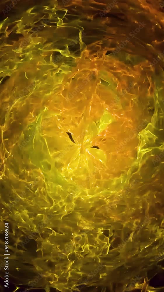 Poster abstract background with glowing sphere and lighter aura. other color treatments available. motion b