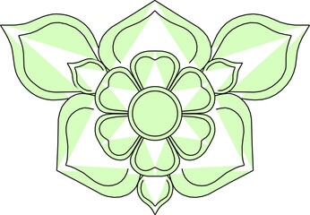 Vector sketch illustration silhouette design detail ornate vintage classic floral ornament