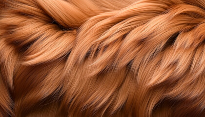 Naklejka premium Hair, animal, dog, beautiful, brown, texture, flow, curve, soft, design, illustration