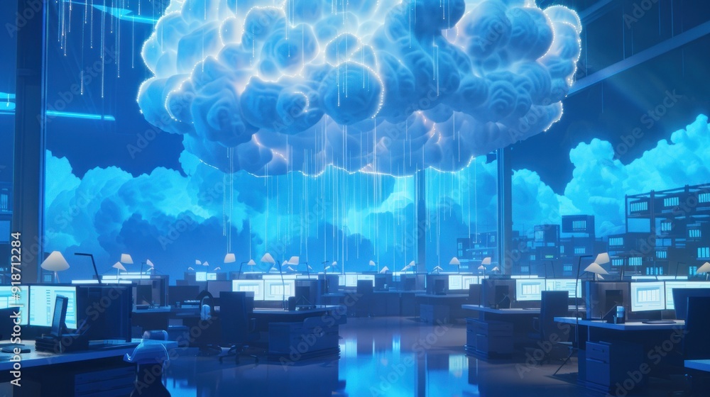 Poster cloud computing data center