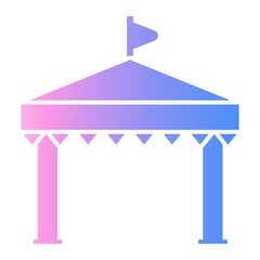 tent Gradient icon