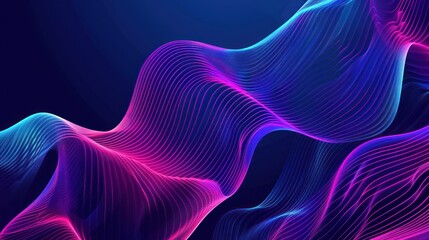 Fototapeta premium Abstract Neon Wave Background