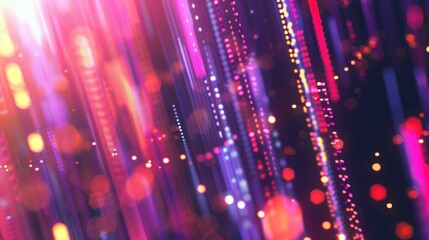 Obraz premium Abstract Blurred Light Pattern in Vibrant Colors