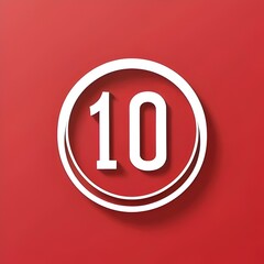 Obraz premium a number ten logo, text, number, font, graphic, numeral10, branding, typeface, text, bold, digit, outline, silhouette, emblem, symbol, monogram, icon, numeralX, insignia, mark, representation, figure