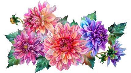 Vibrant Dahlias Bouquet