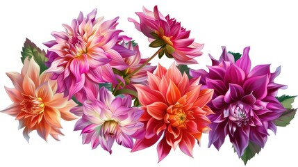 Colorful Dahlia Bouquet