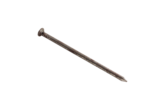 nail isolated on transparent background
