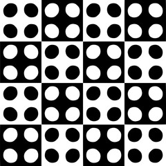 Black and white seamless pattern with abstract shapes. Repeat pattern for fashion, textile design, on wall paper, wrapping paper, fabrics and home decor.