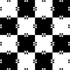 Black and white seamless pattern with abstract shapes. Repeat pattern for fashion, textile design, on wall paper, wrapping paper, fabrics and home decor.