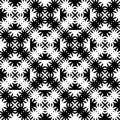Black and white seamless pattern with abstract shapes. Repeat pattern for fashion, textile design, on wall paper, wrapping paper, fabrics and home decor.