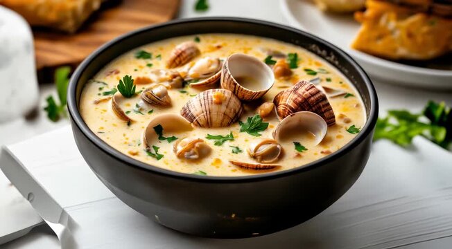 Clam Chowder - Traditional American food