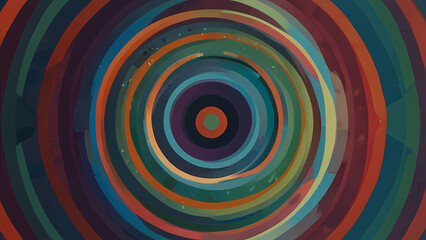 Obraz premium abstract background using concentric circles that ripple outward, gradually changing in color and opacity