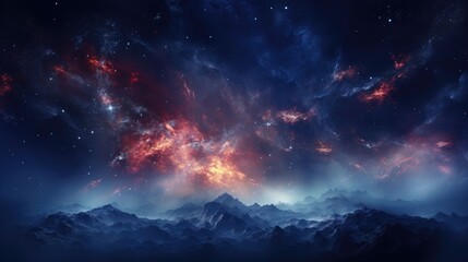 Fototapeta premium beautiful space galaxy background