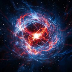 Obraz premium A dynamic and abstract representation of a puls