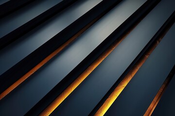 Obraz premium Abstract background with dark blue and gold stripes.
